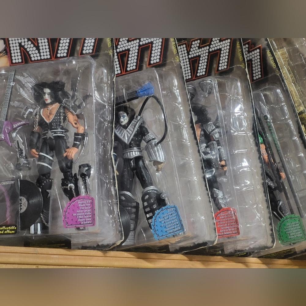 KISS Action Figure Set - Black and Silver